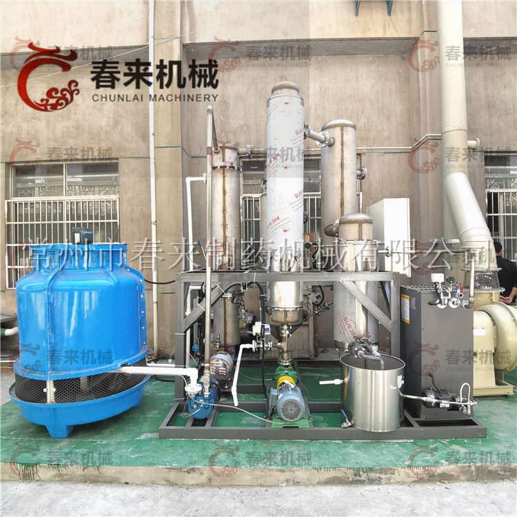 江苏客户100L双效废水蒸发器安装调试现场